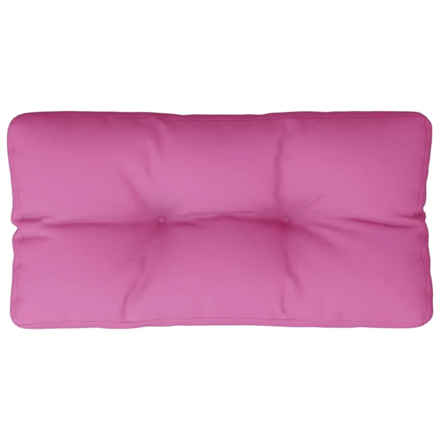 vidaXL Palettenkissen Rosa aus Polyester, wasserabweisend und UV-beständig, B/T/H: 70 x 40 x 12 cm - Bild 2