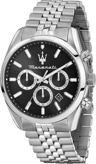 Maserati Chronograph, Edelstahl, Quarz, Schwarz, Herren - Bild 1