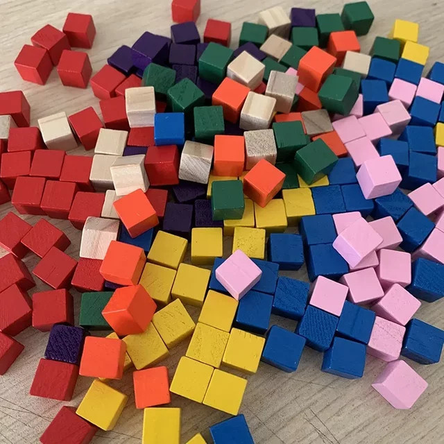 Bobarbry Schachfiguren, Holzspielstücke, Bunt / Mehrfarbig, 100 Stück - Bild 1