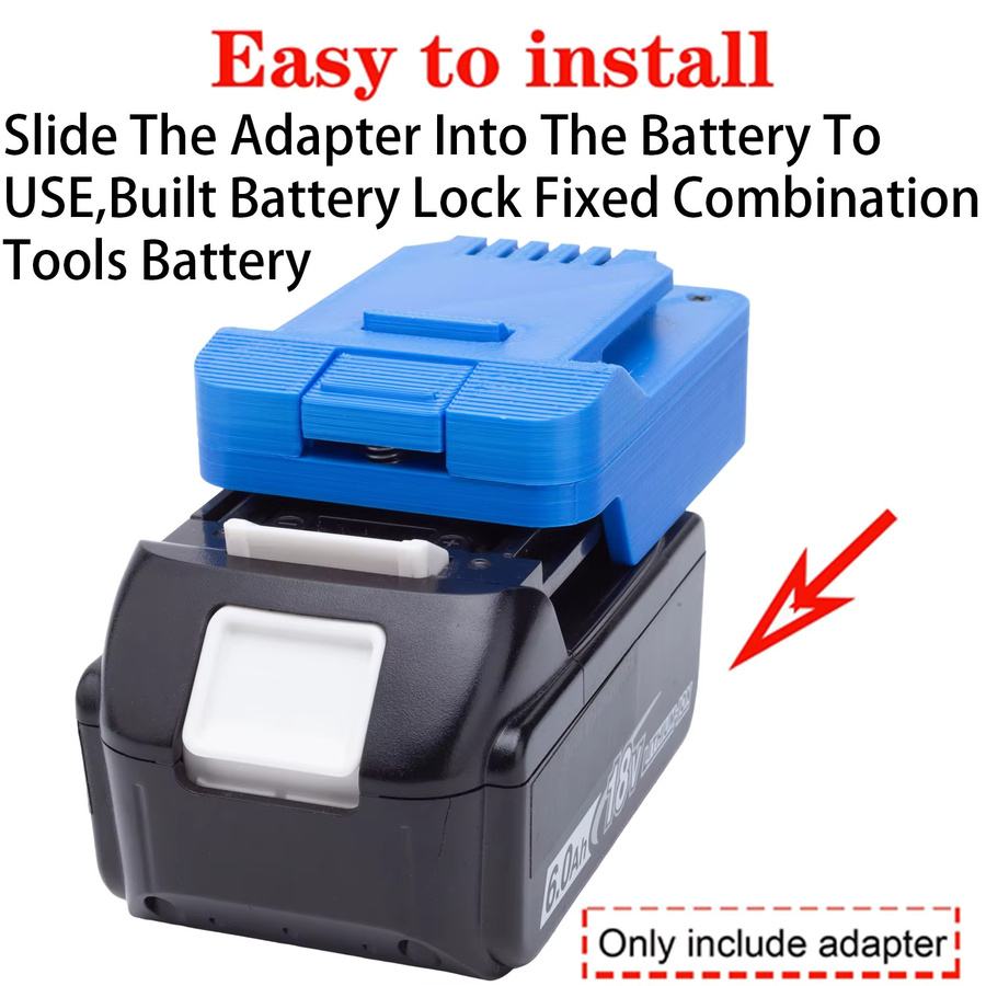 Batterieadapter für Aldi Ferrex 20V Li-Ion-Werkzeug zu Makita 18V LXT Li-Ion-Batterie, Konverter Elektrowerkzeug-Zubehör, Blau - Bild 3