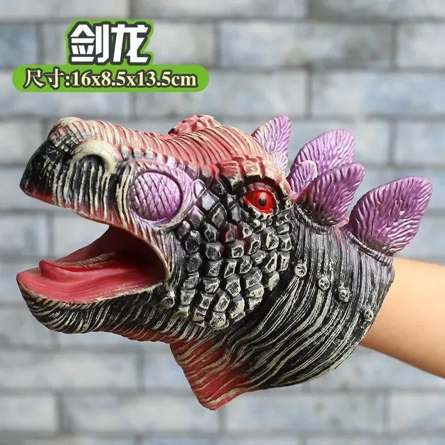 Yiran bag Handpuppen Dinosaurierkopf T-Rex Actionfiguren ab 3 Jahren - Bild 1
