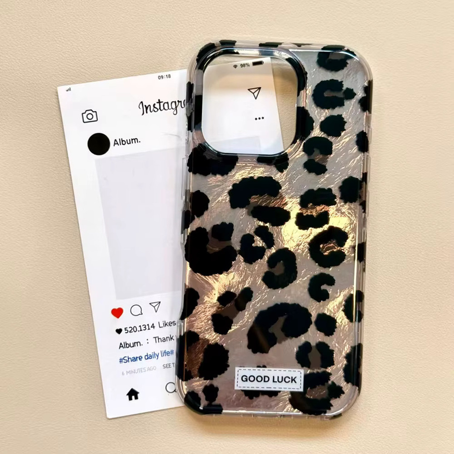 Handyhülle im Retro-Leopardenmuster für Samsung Galaxy S25 S24 S23 S22 S21 S20 FE Plus Ultra, schwarzes TPU Cover - Bild 2