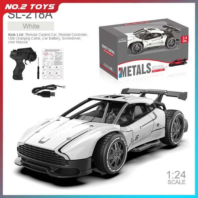 CONUSEA Drift Auto Racing Fahrzeug, 1:24, ferngesteuert, Metall, Gelb - Bild 1