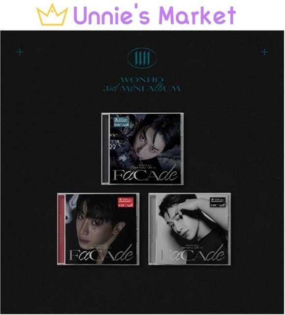 WONHO FACADE 3. Mini-Album Jewel Version Random Black CD - Bild 1