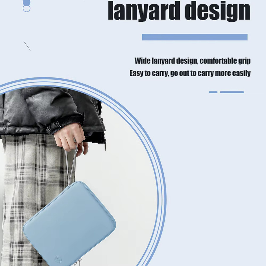 Wasserdichte Handtasche Hülle von EMTRA für iPad und Samsung Tablets in Grau - Bild 3