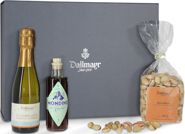 Dallmayr Präsente Sommeredition Aperitif Prosecco Pistazien 2 x Einzelmenge - Bild 1
