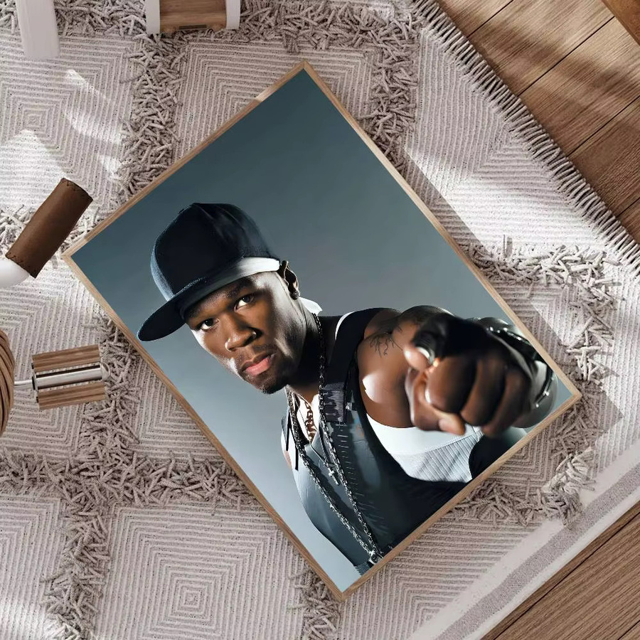 50 Cent Vintage Poster Rastar Wandkunst Retro Paper Poster für deine Wanddekoration in Mehrfarben - Bild 4