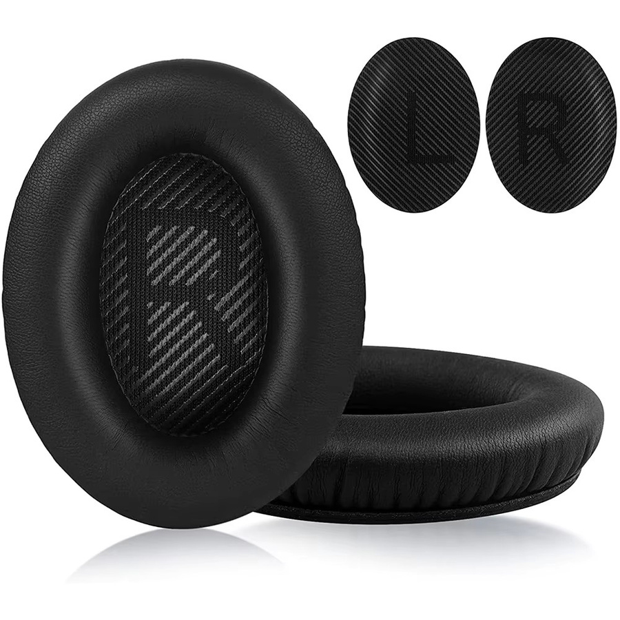 Bose Ohrpolster für QuietComfort 35II QC35 Kopfhörer aus Lederschaum in Schwarz und Blau - Bild 2