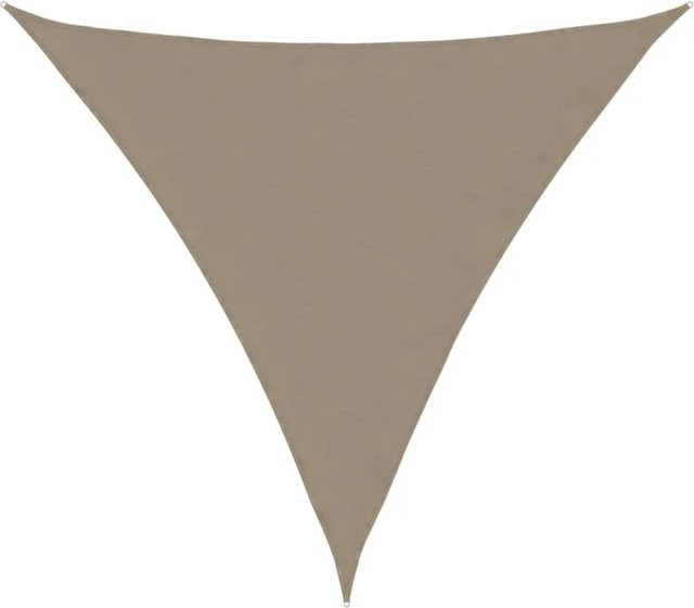 vidaXL Sonnensegel aus Oxford-Gewebe Dreieckig, Farbe: Beige, B/T/H: 6 x 6 x 6 m - Bild 1