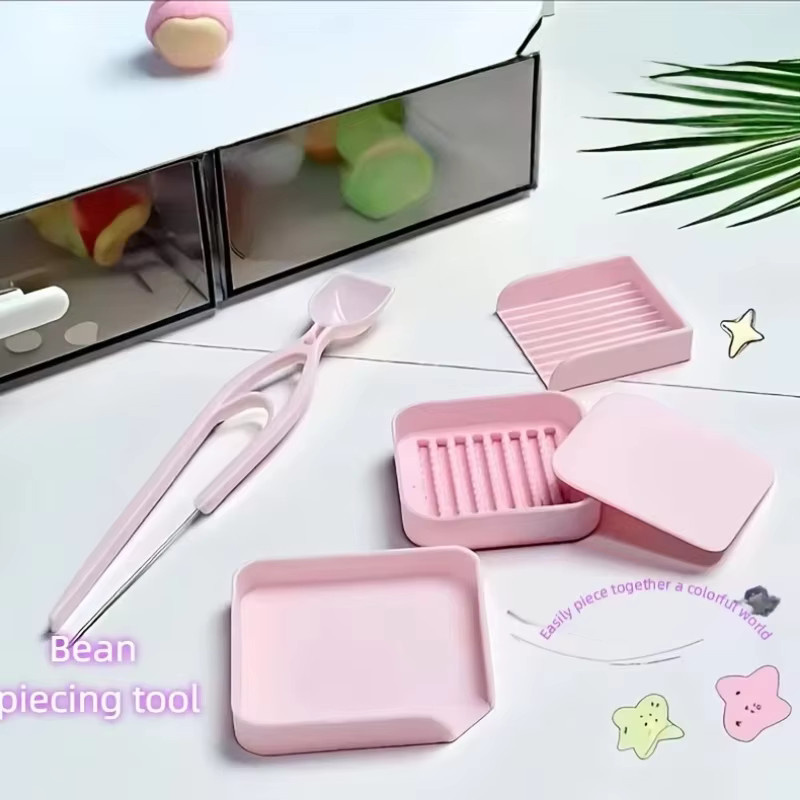 Handgefertigte Perlenpinzette für DIY-Projekte in Pink aus Kunststoff, 2,6 mm Werkzeug - Bild 2