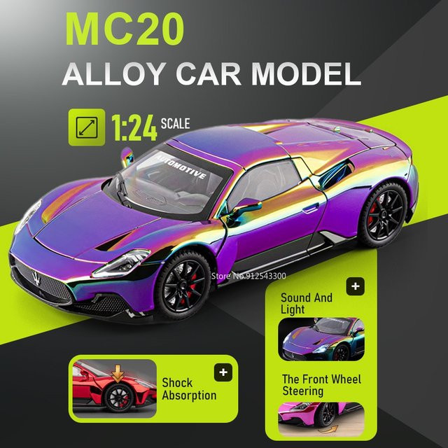 RMZ city MC20 Automodell Spielzeug, Maßstab 1:24, mit Sound und Licht - Bild 1