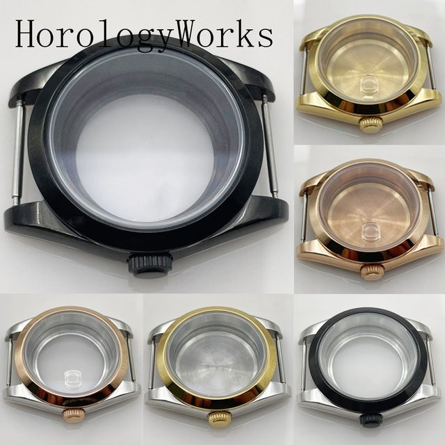 Neiton Uhrengehäuse Saphirglas, Schwarz, Roségold, 36 mm/39 mm - Bild 1