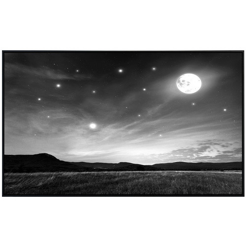 papermoon Infrarotheizung EcoHeat Nachthimmel Schwarz Weiss mit Matt-Effekt und App-Steuerung - Bild 2