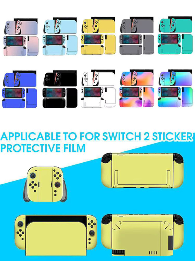 Kratzfester Körperaufkleber für Nintendo Switch 2 in Bunt zur Dekoration - Bild 3