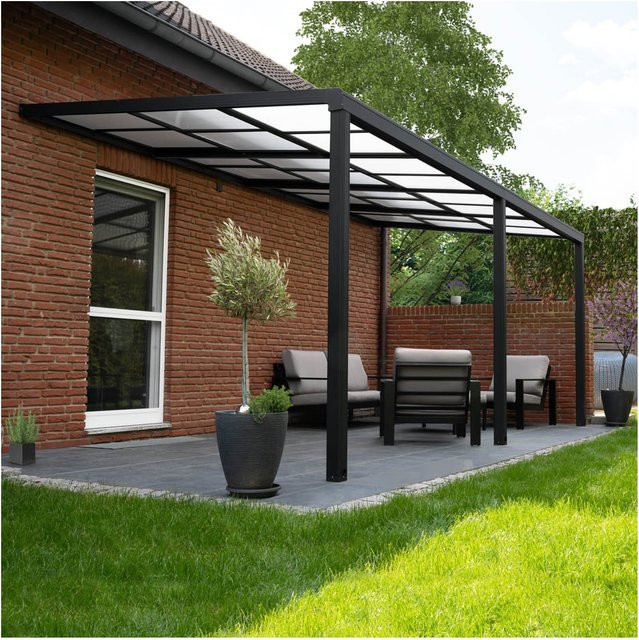 Home Deluxe Terrassenüberdachung Solis Deluxe, Grau, B/T/H: 390 x 295 x 233/272 cm - Bild 3