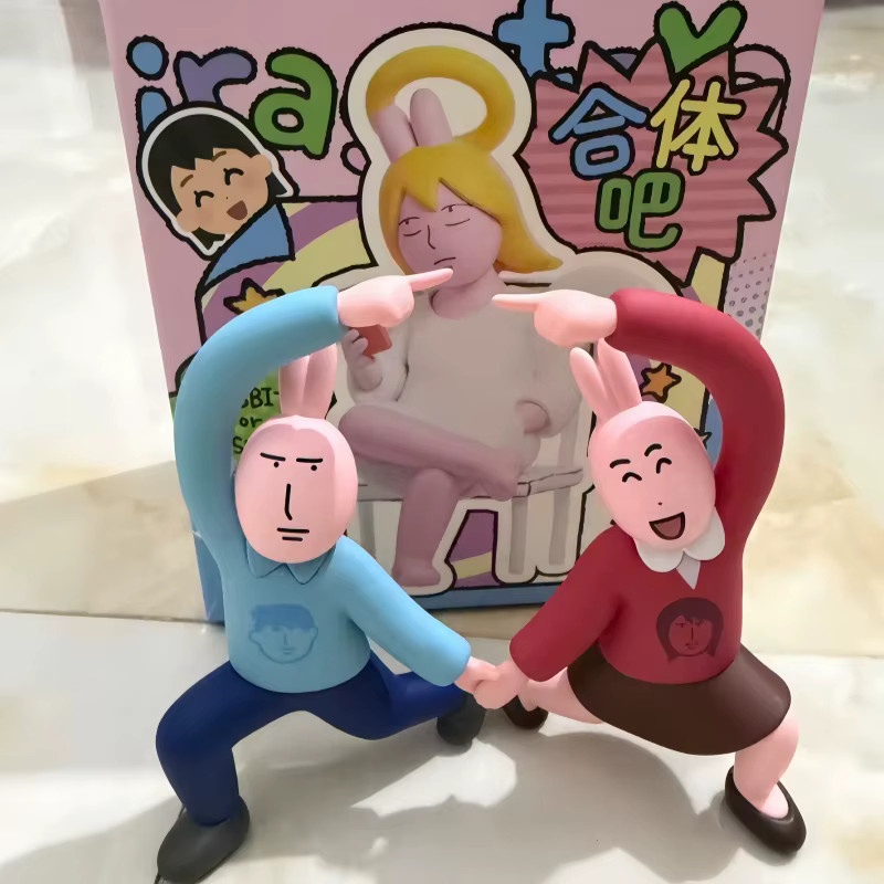 Plzdot Irasutoya X My Friend Rabbit, Modellspielzeug, Rosa Kaninchen, Einzelfigur - Bild 2