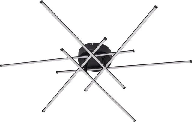Lindby LED Deckenleuchte Elviano Modern in Schwarz aus Aluminium - Bild 1