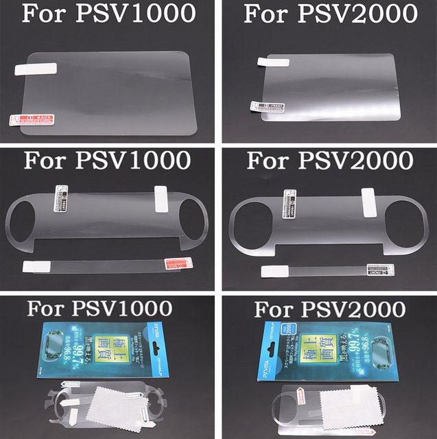 5er-Pack TingDong Schutzfolie für PS Vita PSV 1000 und PSV 2000, transparent, Full-HD-Bildschirmschutz, kratzfest - Bild 1