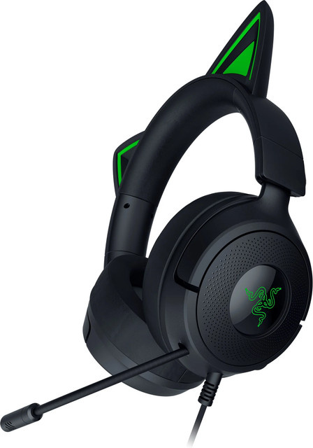 Razer Kraken Kitty V3 X Gaming-Headset in Schwarz mit 3,5 mm Klinkenanschluss und Over-Ear-Design - Bild 1