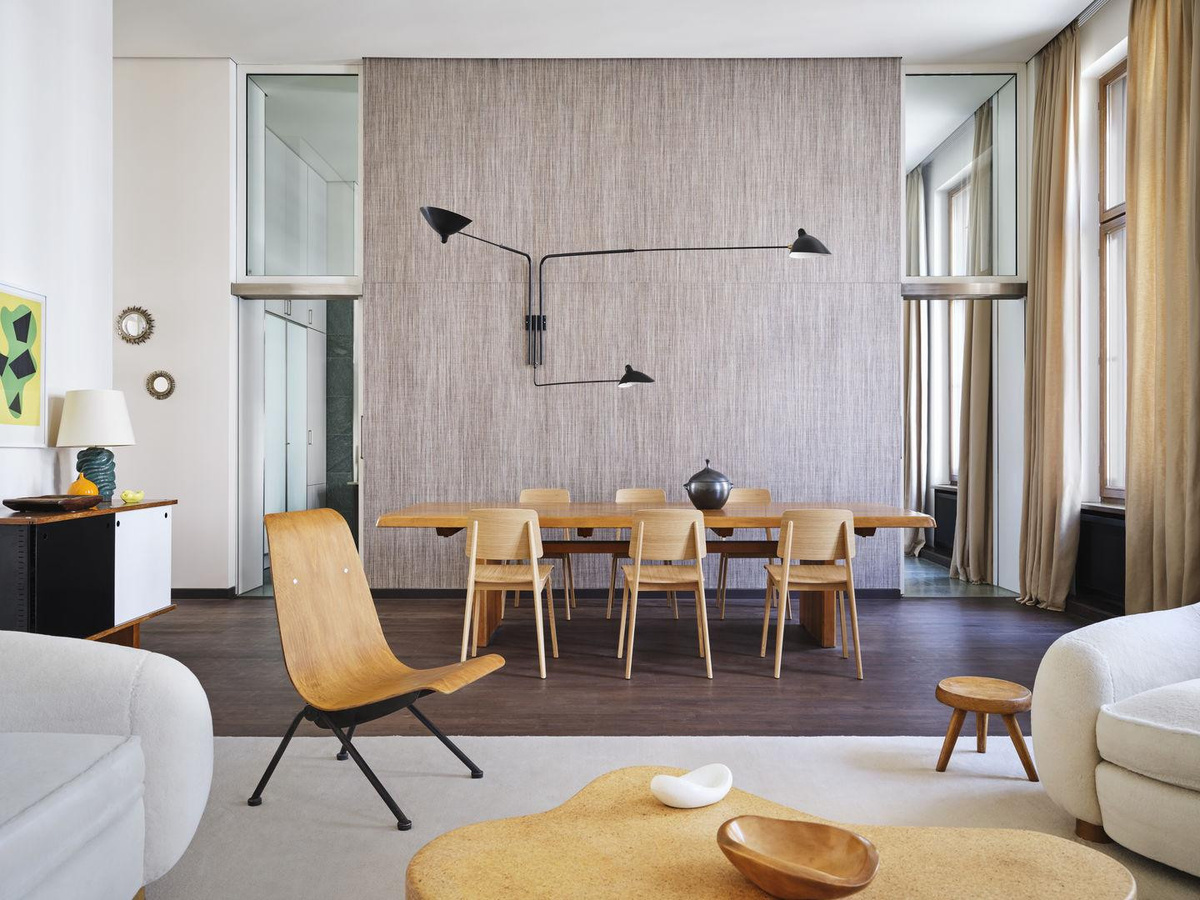Vitra Chaise Tout Bois Liege mit Holzgestell in Beige - Bild 2