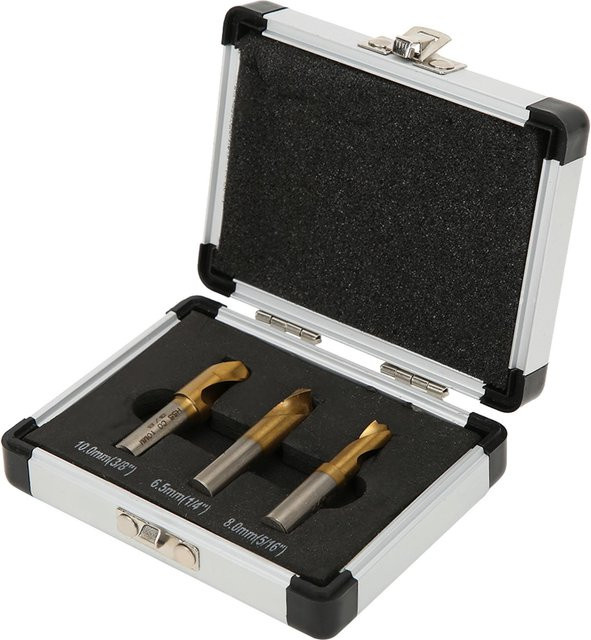 Neoglint HSS CO Kobalt Punktschweißbohrer Set, 3 Stück, Silber, Schweißnahtfräser Schneidzubehör - Bild 1