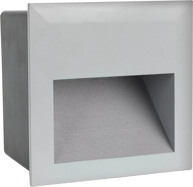 Eglo Zimba LED Wandeinbauleuchte Silber aus Aluguss für Außenbereich B/H: 14,0 x 1,0 cm - Bild 1