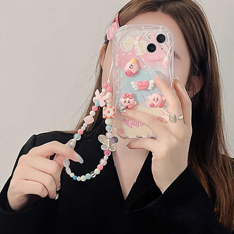 Niedrige Handyhülle mit dreidimensionaler Puppe und Kette für Apple iPhone 11, 12 mini, 13, 14 Pro Max, Xs, XR und 6s Plus - Bild 2
