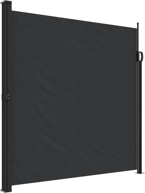 furnicato Seitenmarkise ausziehbar Schwarz B/H: 200 x 300 cm - Bild 1