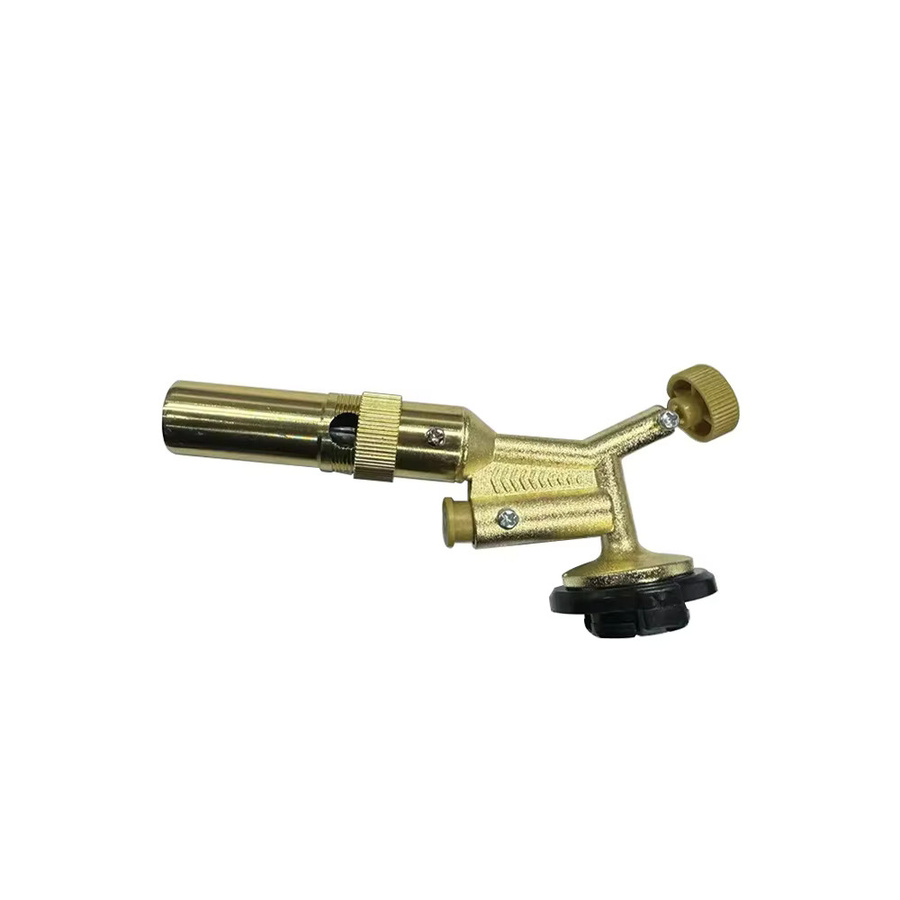 Tragbarer Butan-Schweißbrenner in Gold als Hochtemperatur-Gasbrenner für Outdoor, Camping und BBQ - Bild 2