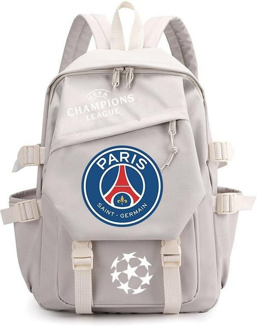 3-teiliges Schulrucksack-Set für Schüler in Grau aus Oxford-Stoff mit großem Fassungsvermögen inklusive Schultergurt und Federmäppchen - Bild 1