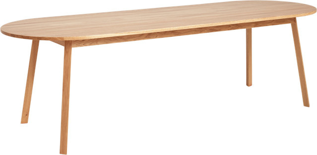 HAY Triangle Leg Tisch rechteckig aus Eiche in Braun - Bild 1