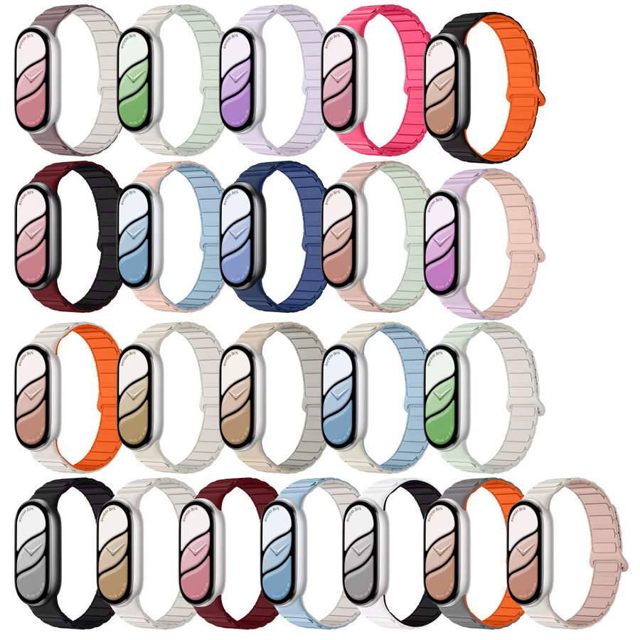 CAOWTAN Uhrenarmband Silikon, Magnetisch, Xiaomi Watch 10/9/8/Miband - Bild 2