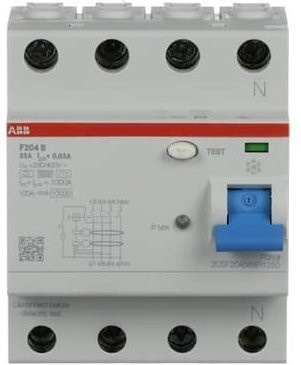 ABB FI-Schutzschalter Typ B RCD 4-polig 25A 30mA 4TE F204B-25/0,03 - Bild 2