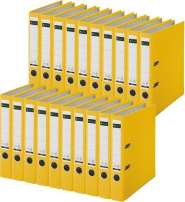 LEITZ Ordner 1015 DIN A4 gelb 20 Stück mit einer Rückenbreite von 52 mm - Bild 1