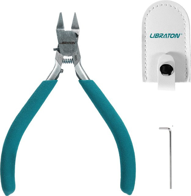 LIBRATON Single-Edge-Modellzange mit scharfem Seitenschneider für Kunststoffmodelle, 11,4 cm - Bild 1