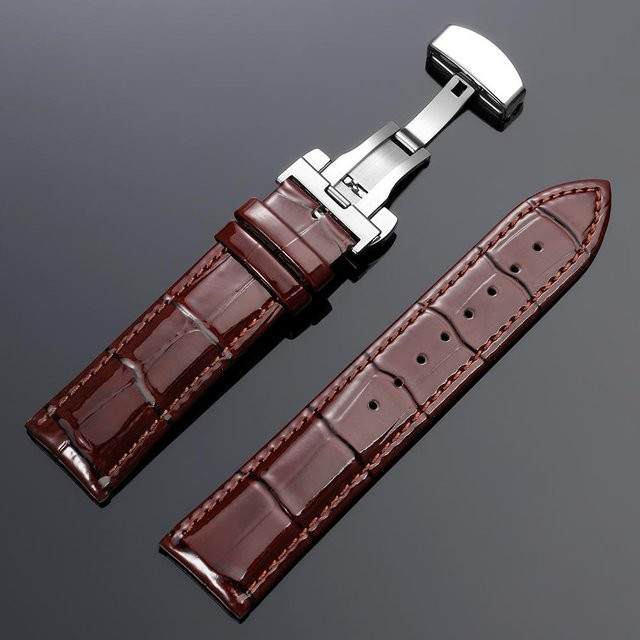 TolTales Uhrenarmband Kalbsleder, braun, 20mm, Unisex - Bild 1