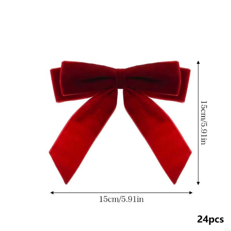 YAS Samt-Schleifen-Ornament in Braun als Weihnachts-Hängeanhänger für deine Feiertagsdekoration - Bild 2