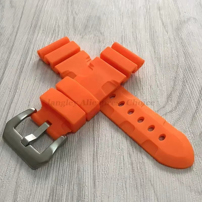 Uhrenarmband Silikon, Schwarz, Herren - Bild 1
