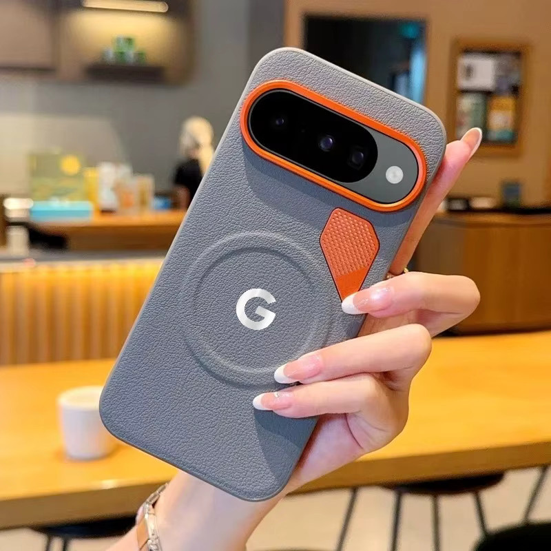 Business SLE magnetische Ladehülle aus PU-Leder für Google Pixel 10A 10 Pro XL in Schwarz mit Wärmeableitung und Metall-Kameraschutz - Bild 2