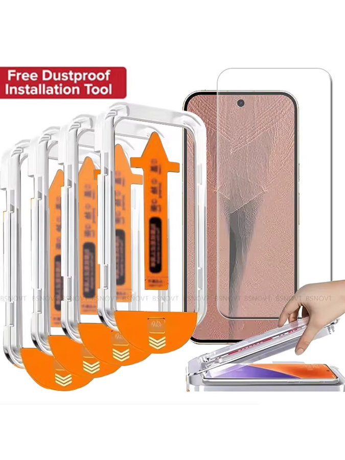 Displayschutzfolie aus Glas für Google Pixel 11 Pro XL, Pixel 11 Pro und Pixel 11, 9H Härtegrad, transparente Vollabdeckung - Bild 1