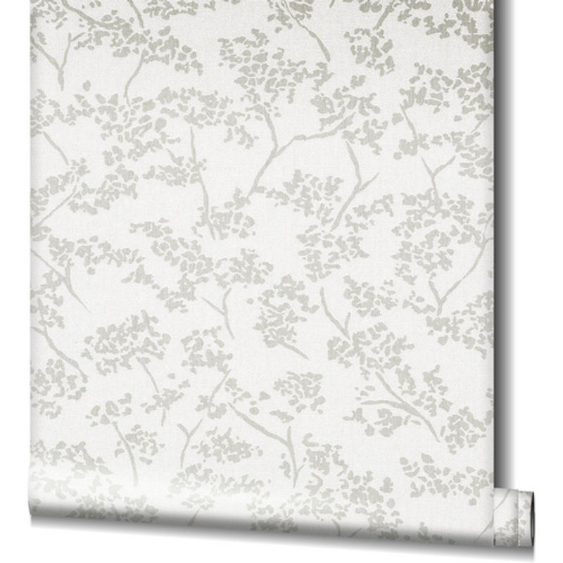 Schöner Wohnen Vliestapete mit floralem Blätter-Motiv in Weiß-Pearl, FSC-zertifiziert - Bild 2