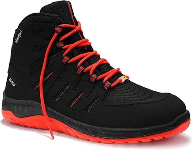 Elten Sicherheitsschnürstiefel Maddox S3 ESD in Black-Red, Größe 43 - Bild 1