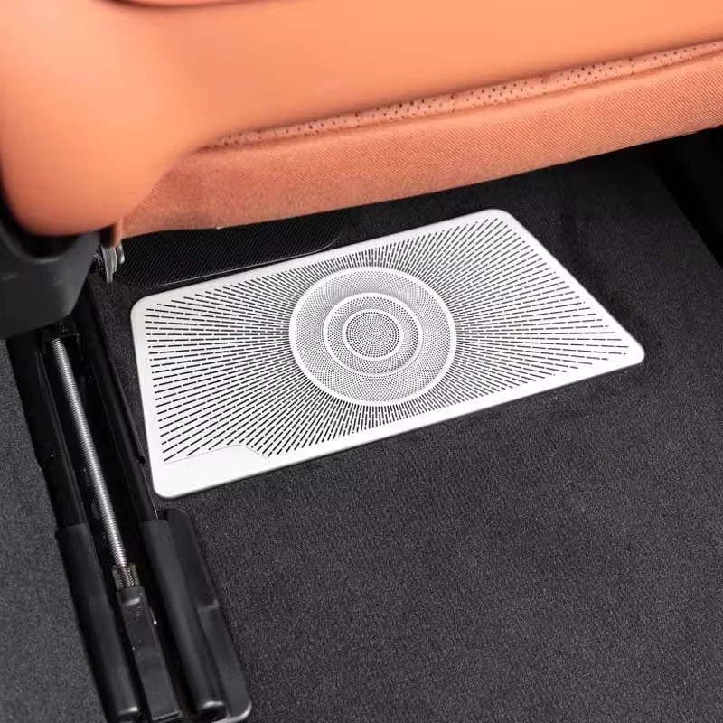 FTMTACC Edelstahl Lautsprecher Verkleidung Aufkleber für Mercedes Benz Klasse W223 in Silber - Bild 4