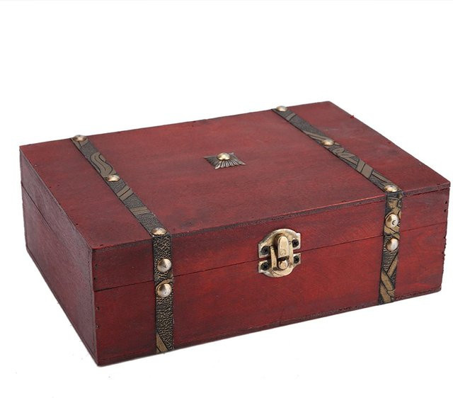 Schmuckaufbewahrungsbox Holz, Vintage, Damen - Bild 1