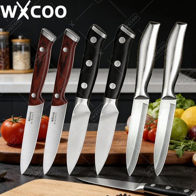 WXCOO Edelstahl Küchenmesser Set für Obst, Fleisch und zum Schälen - Bild 1