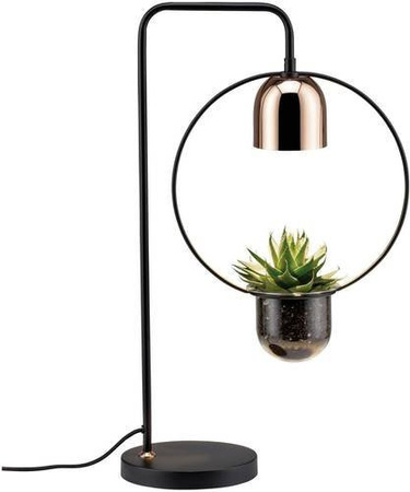 Paulmann Pflanzenlampe Fanja Tischleuchte in Schwarz, Durchmesser: 18 cm, GU10, 20W
