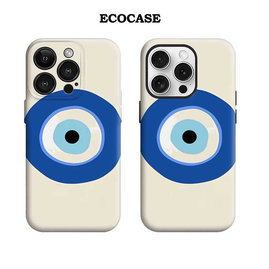 Handyhülle Evil Eye Protection Art für iPhone 11 bis iPhone 17 Pro Max Plus in Multicolour mit doppelschichtiger Rückseite - Bild 2