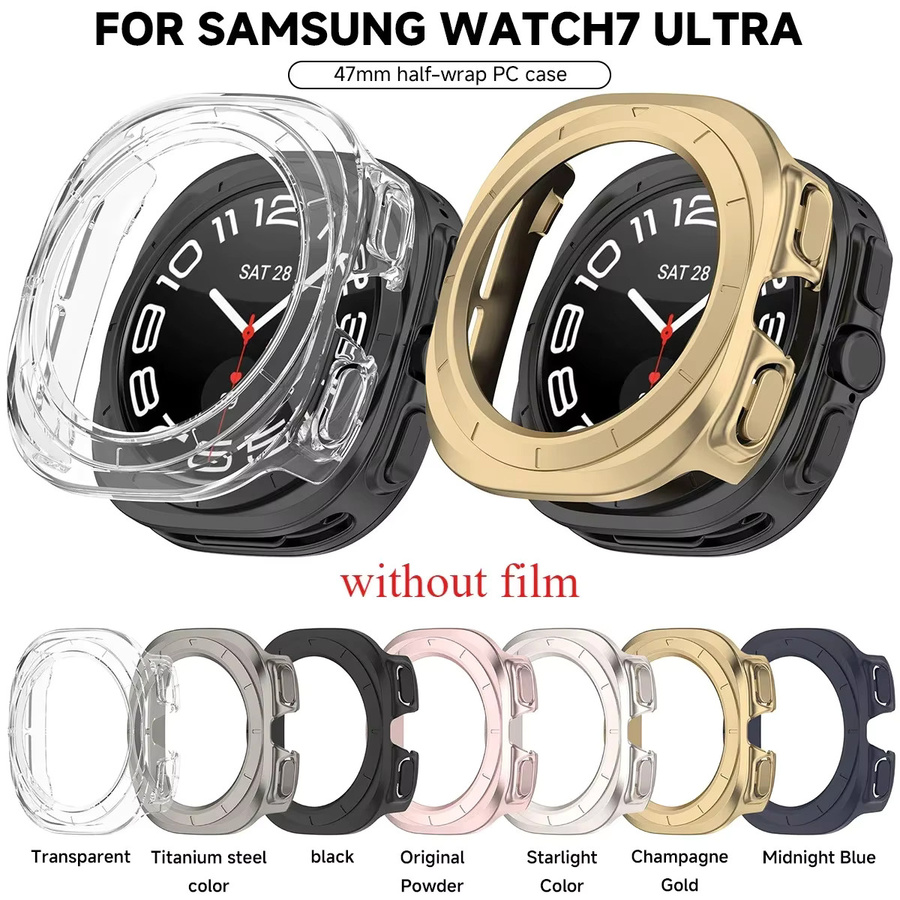 CHIICSMART Schutzhülle für Samsung Galaxy Watch 7 Ultra 47 mm mit gehärtetem Glas und Stoßstange - Bild 5