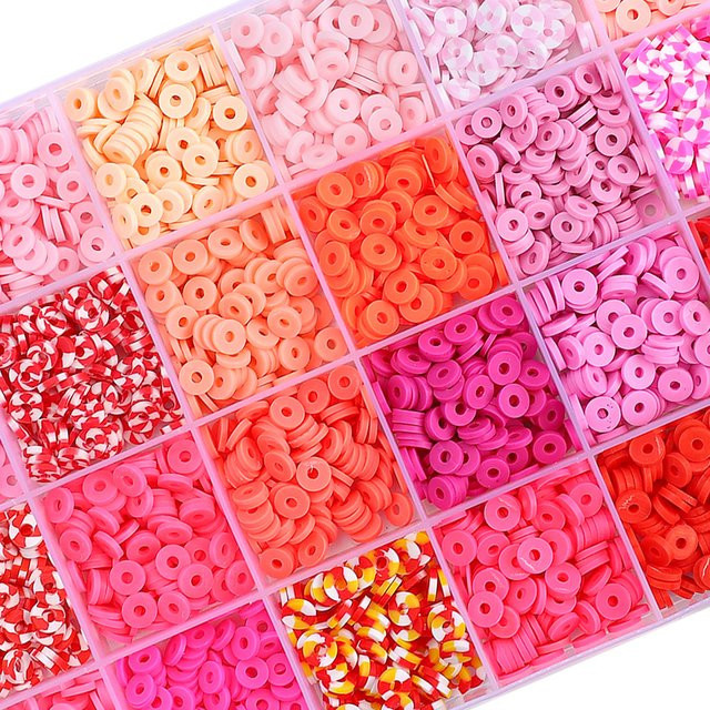 Beadia Schmuck-Set, Perlen, Rosa, Unisex - Bild 1