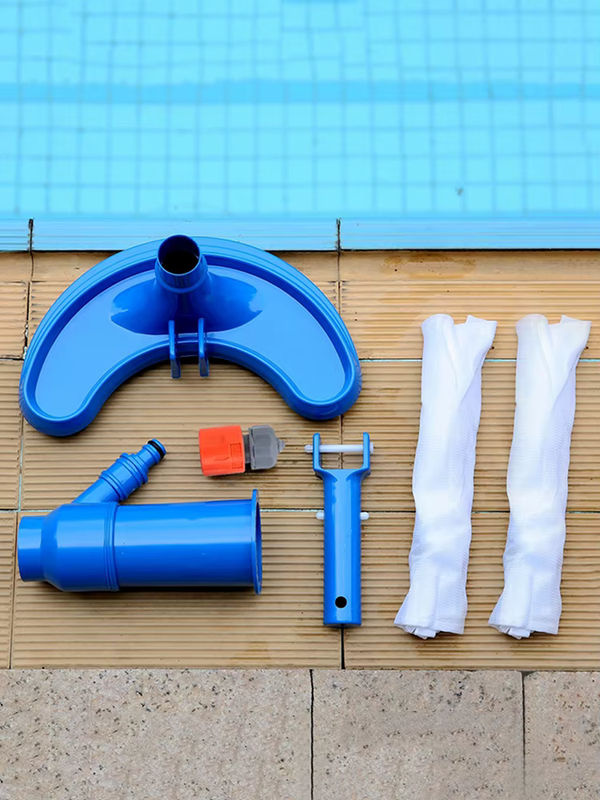 Professionelles Pool-Sauger Set mit Bürste für Schwimmbecken und Spa in Blau - Bild 4